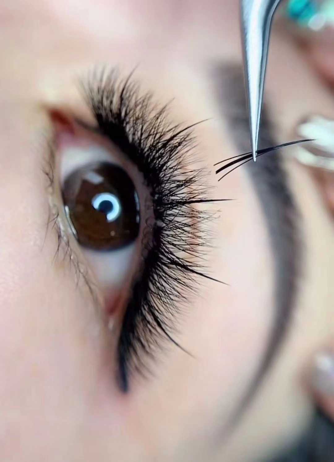 漫画款睫毛网红仙女款a型睫毛朵毛嫁接睫毛单簇m型种植仙子毛