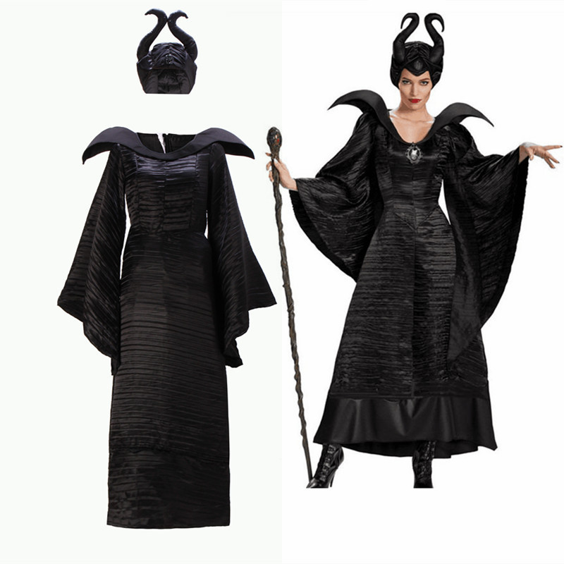 巫服成人长袍恶魔装角色扮演服万圣节服饰沉睡魔咒玛琳菲森女黑色|msdalam kategori Butik wanita / wanita, pakaian/pakaian kebangsaan/peringkat pakaian, pakaian kebangsaan/pakaian - dari Buy2taobao.com untuk memberikan perkhidmatan ejen Taobao profesional membeli