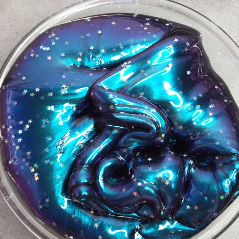 起泡胶水史莱姆心气晶彩气泡少女泥仙水晶莱姆彩泥