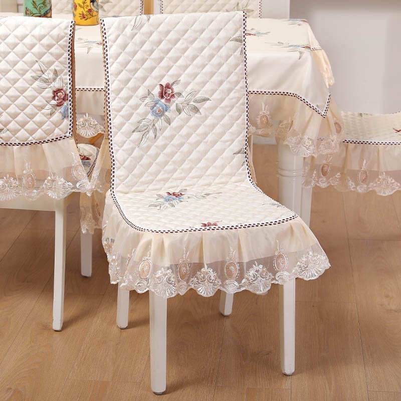 餐桌布椅套椅垫套装餐厅通用桌布连体椅罩凳子套罩布艺餐椅套家用