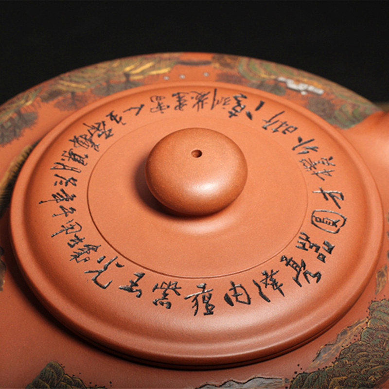 【山水胜境大虚扁】超大品 纯手工泥绘 谭泉海高徒 名家雷建发