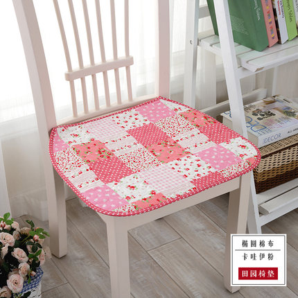 夏季田园花朵全棉椅垫办公室薄座椅垫防滑餐椅垫电脑椅子坐垫包邮