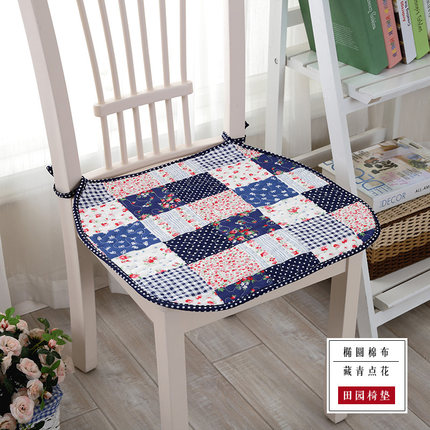 夏季田园花朵全棉椅垫办公室薄座椅垫防滑餐椅垫电脑椅子坐垫包邮