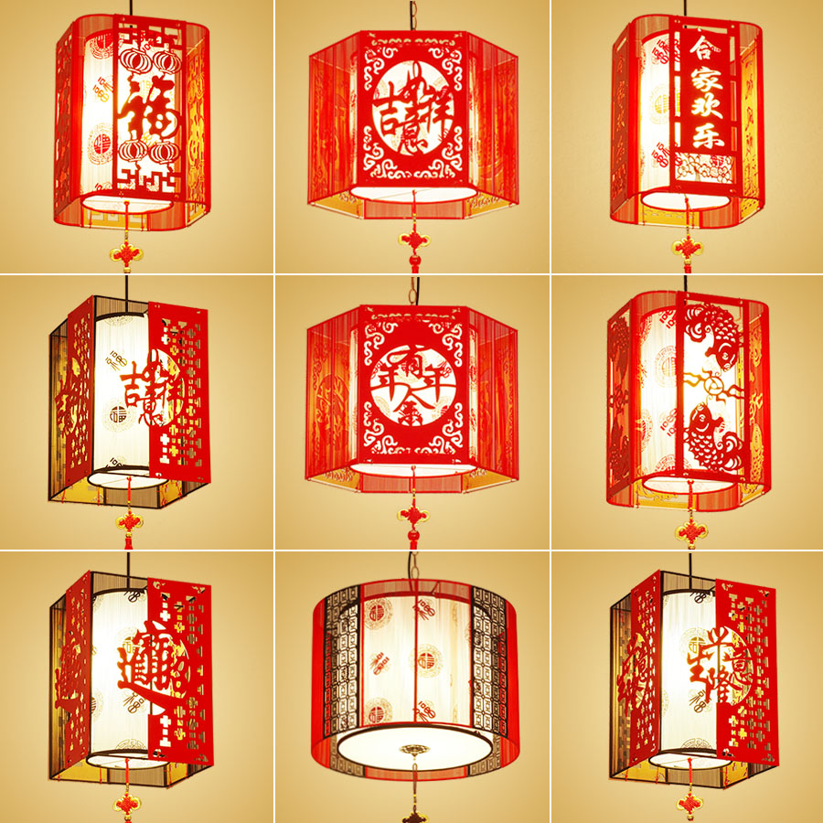  阳台中国风创意红灯笼