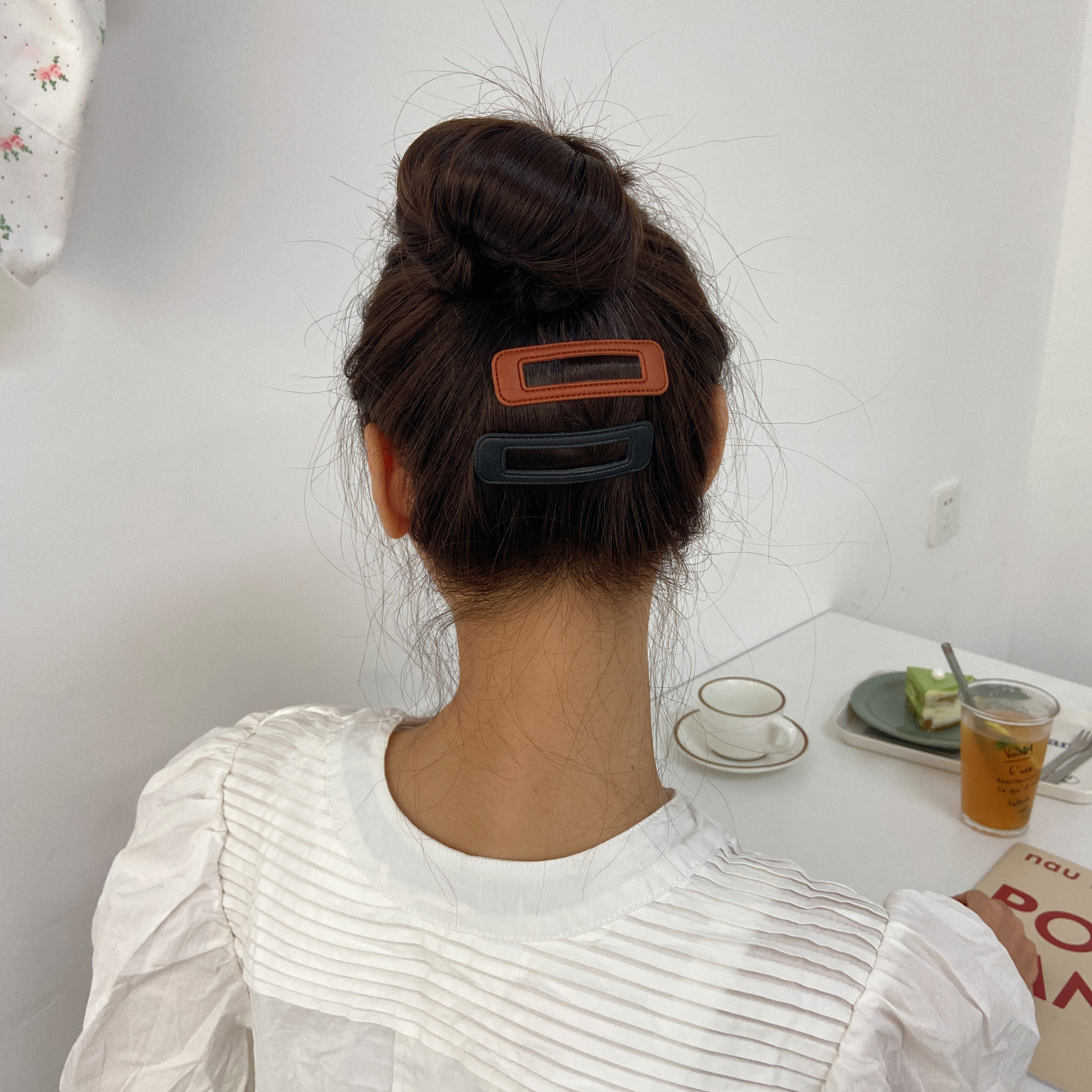 丸子头发夹网红2021年新款