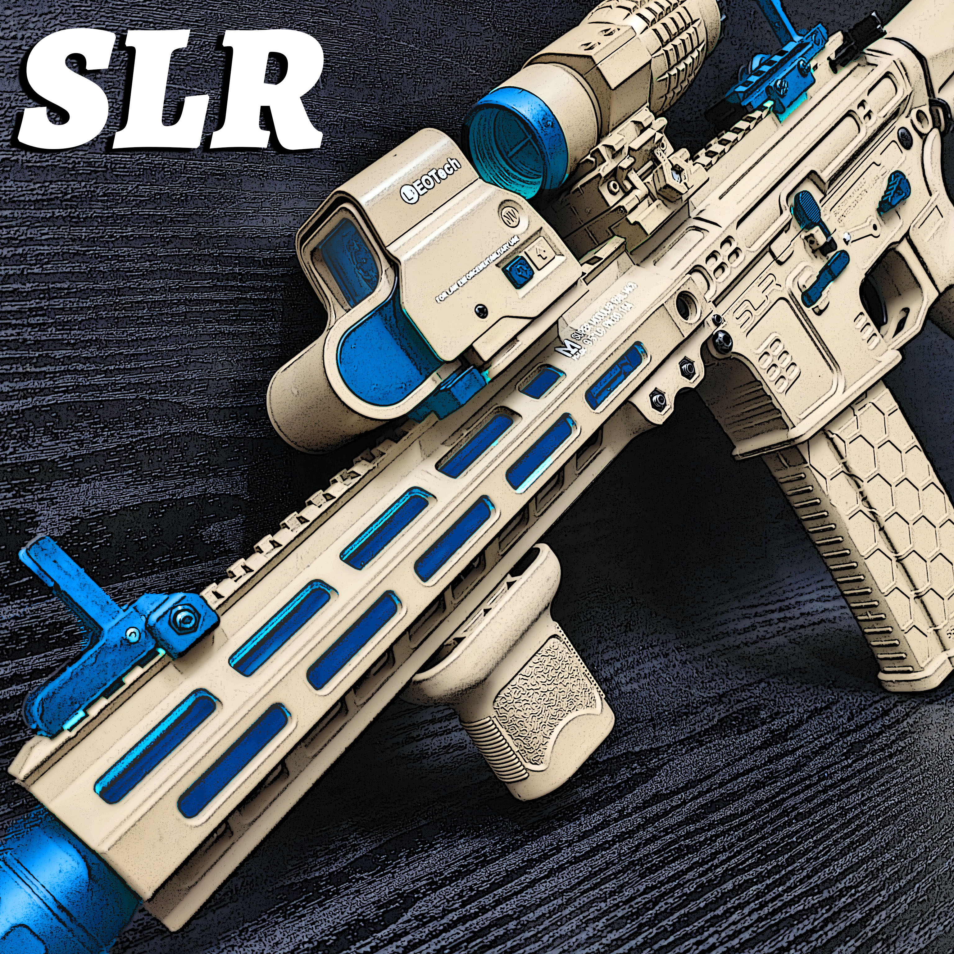 博涵slr电动连发软弹真人cs吃鸡司马模型m4精击联动回趟玩具枪mk8 券