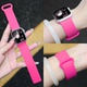 张婧怡同款适用苹果S10手表升级加固款iwatch9表带applewatch10磁吸S9硅胶S8腕带Ultra2运动SE男女S7运动夏季