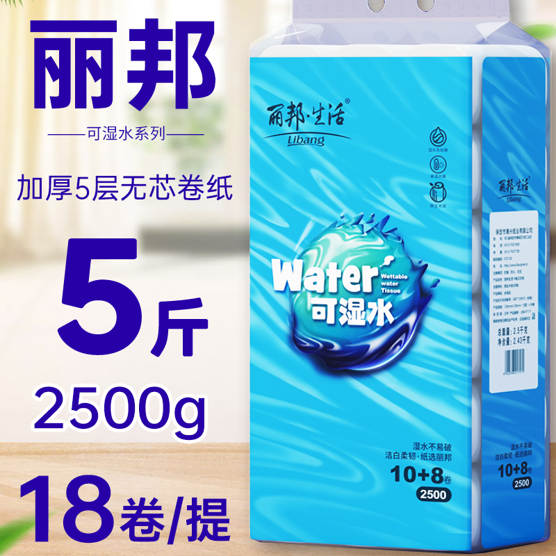 丽邦生活5层加厚18大卷2500g