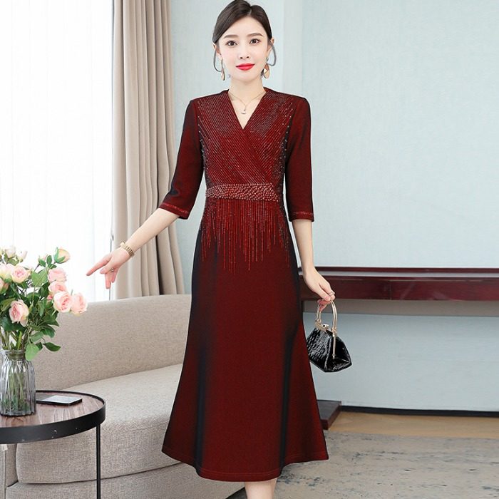 喜婆婆婚礼服高贵秋装年轻