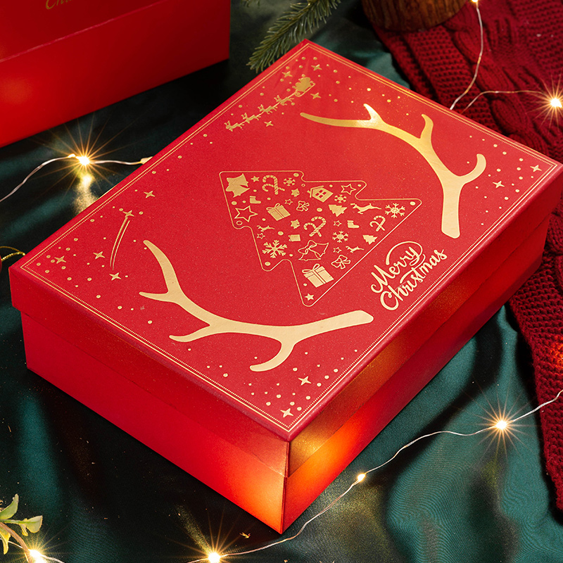 礼物盒圣诞节包装盒大号平安夜苹果礼盒精美送男女朋友礼品盒空盒