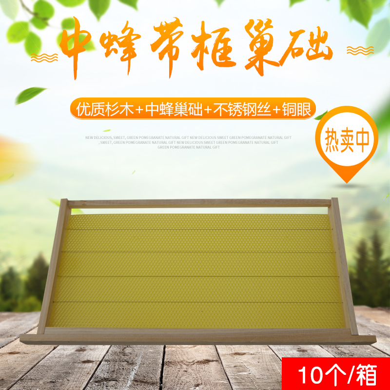 蜂具 新品中蜂巢础 成品杉木带框巢础10个蜜蜂箱蜂巢养蜂工具包邮|ruв категории традиционные питательный пища, продуктов пчеловодства, других продуктов пчеловодства - от Buy2taobao.com для оказания профессиональной услуги покупки агента Taobao