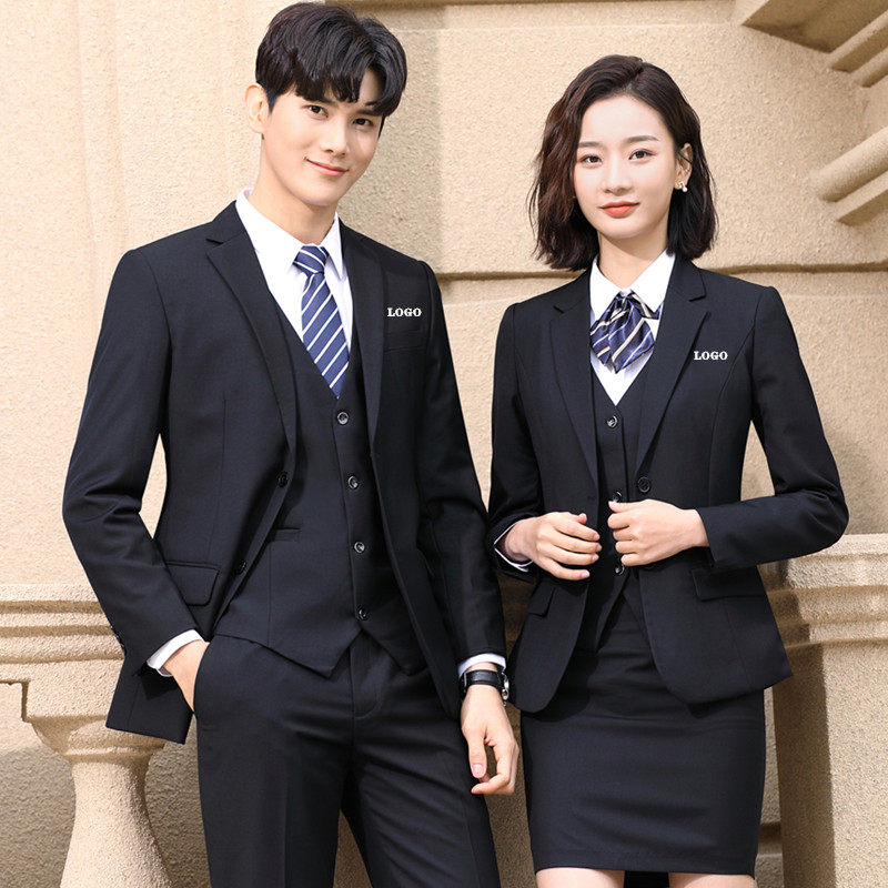 男女职业装同款套装工作西服
