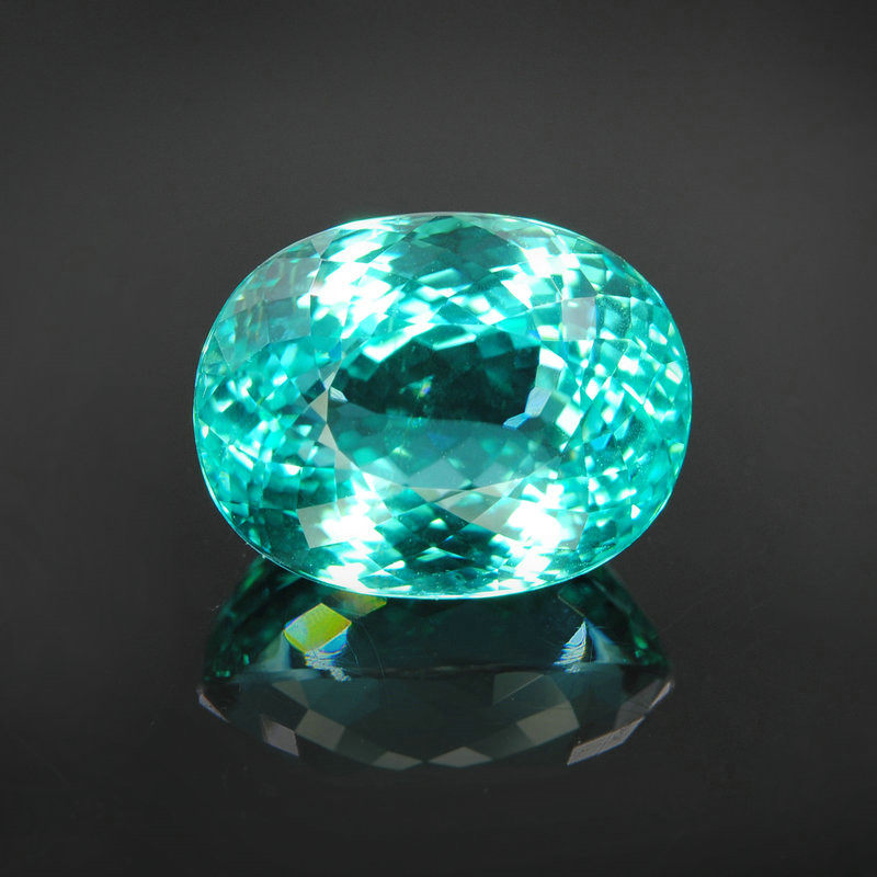 grs证书 重7.22ct 帕拉依巴裸石 净度高火彩好 可提供款式设计