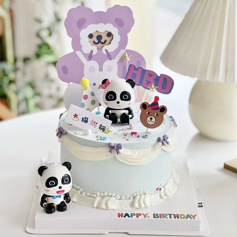 宝宝巴士蛋糕装饰摆件奇奇妙妙超级宝贝jojo儿童小孩生日插件插牌