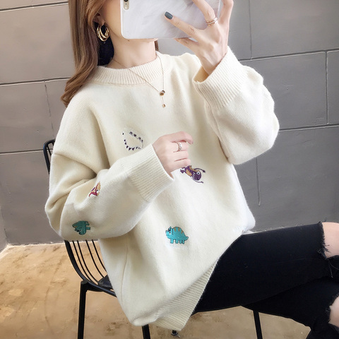 孕妇装秋款套装网红款毛衣女秋冬装时尚宽松孕妈潮上衣秋装2019年