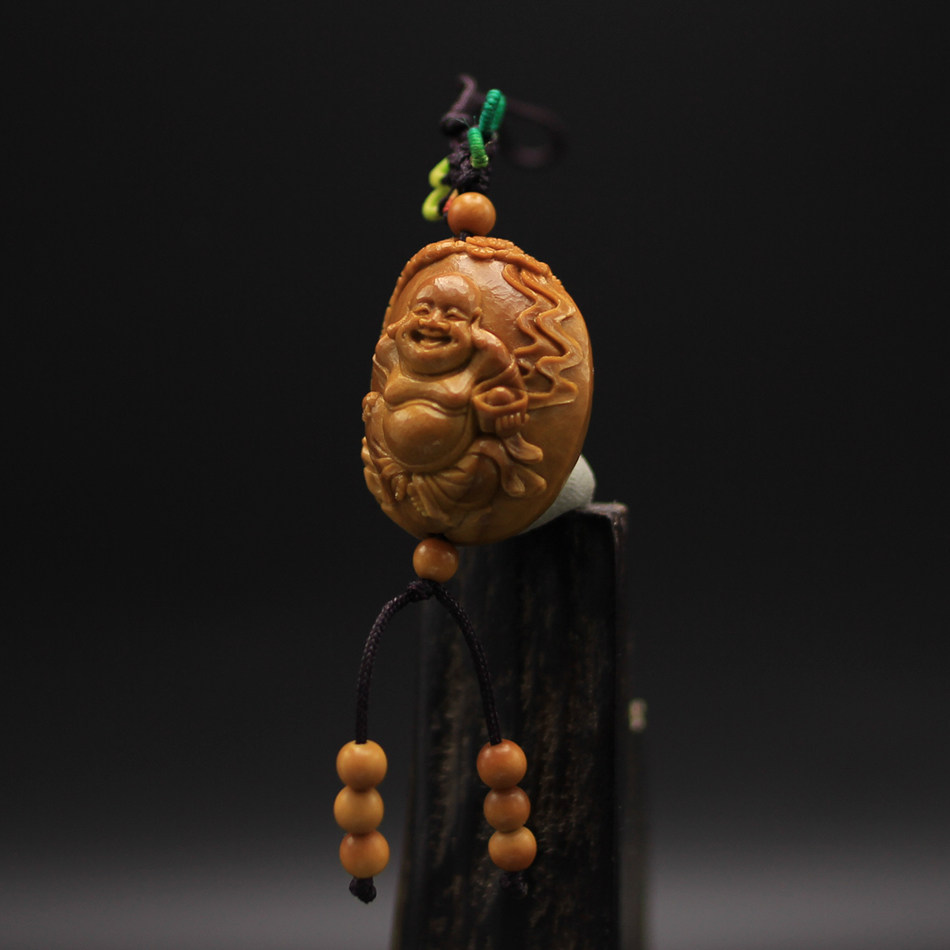 25*2.65cm苏工核雕《招财弥勒》