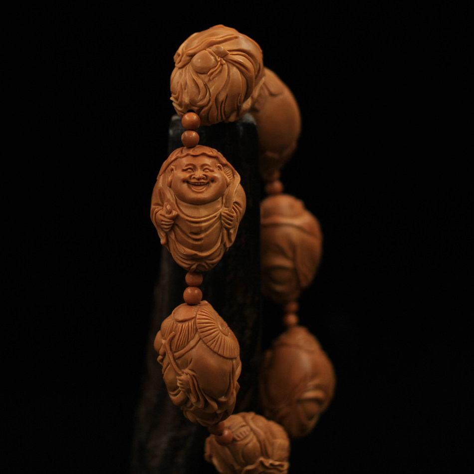 苏工核雕2.0cm《群仙会》