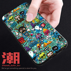 iphone6s手机壳苹果6plus硅胶保护套4.7欧美全包防摔情侣潮壳5.5