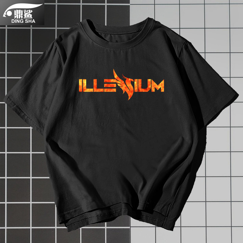 鼎鲨旗舰店的优惠券大全—凤凰之子illenium电音t恤衫短袖edm周边