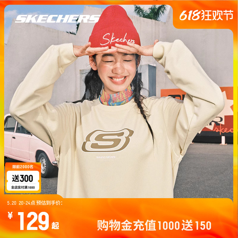 Skechers斯凯奇卫衣女情侣运