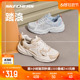 Skechers斯凯奇2024春季男女同款老爹鞋绑带运动鞋厚底增高设计感