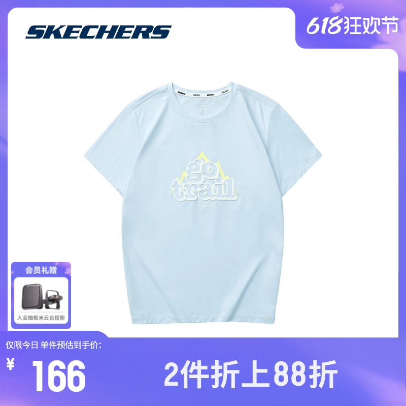 Skechers斯凯奇夏季女士圆领