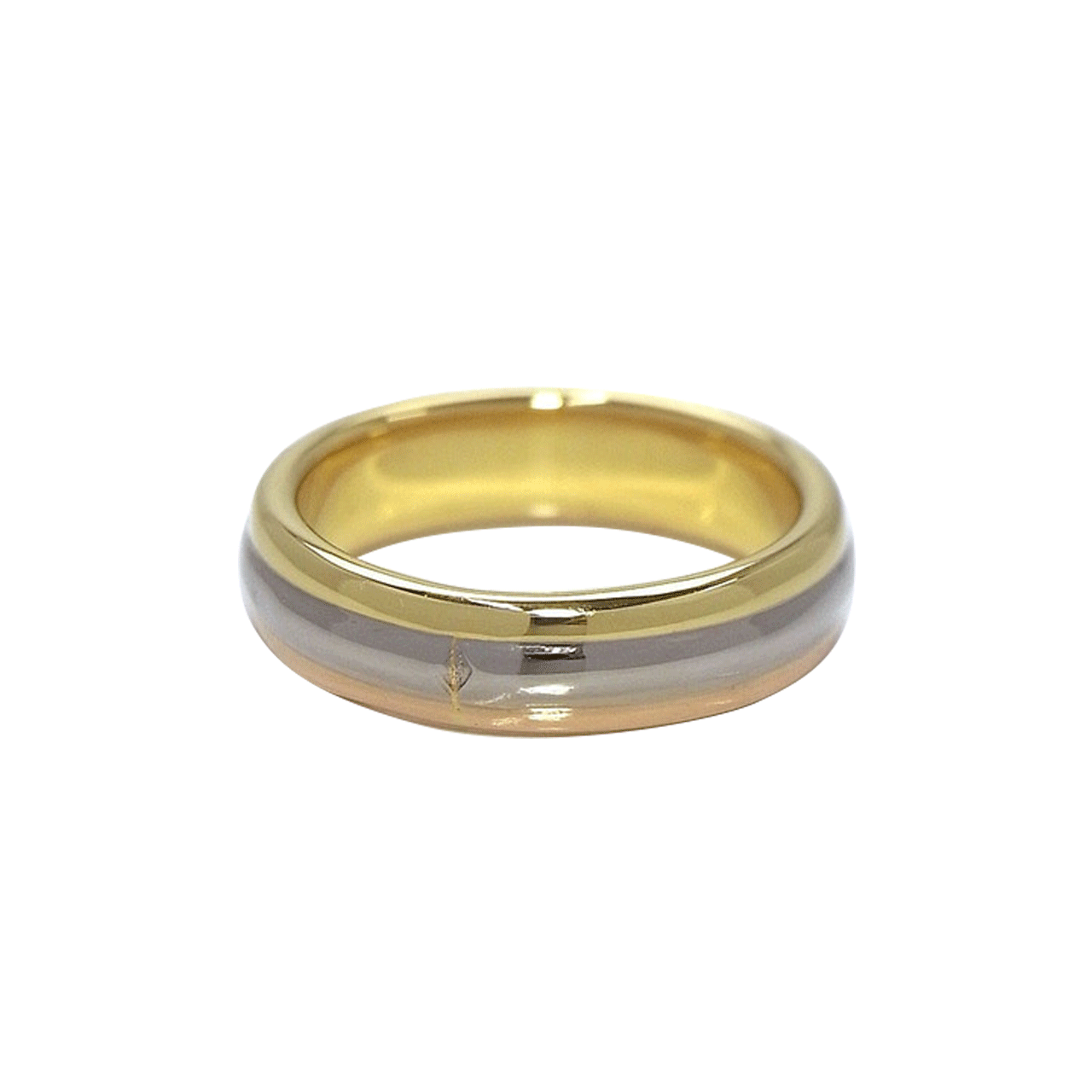 [9.0新]卡地亚/cartier 10号 三色k金戒指