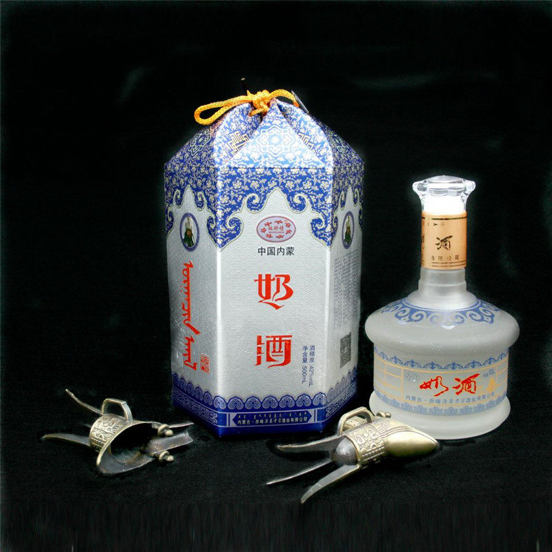 内蒙古特产源泉老窖奶酒42度奶香型奶酒整箱6瓶正宗蒙古酒包邮