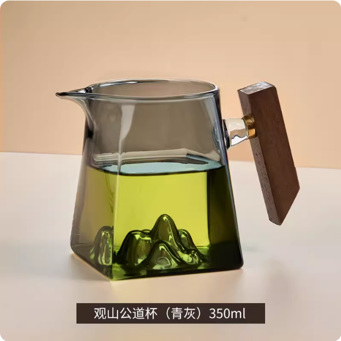 公道杯玻璃高档加厚分茶器茶滤网一体