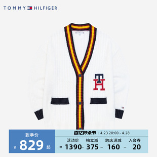 TOMMY 汤米儿童装女童开襟毛衣2024春秋新品外套上衣潮