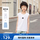 匡威儿童装男女童夏季无袖T恤上衣2025新款中大童背心吊带两件装