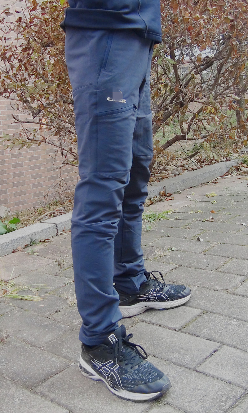 秋冬季新款1欧洲男款户外裤 4向弹力拒水修身软壳裤 徒步城市通勤