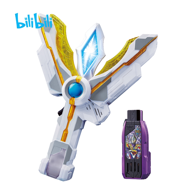 bilibili哔哩哔哩2021新品万代dx特利迦奥特曼胜利神光棒成品模型