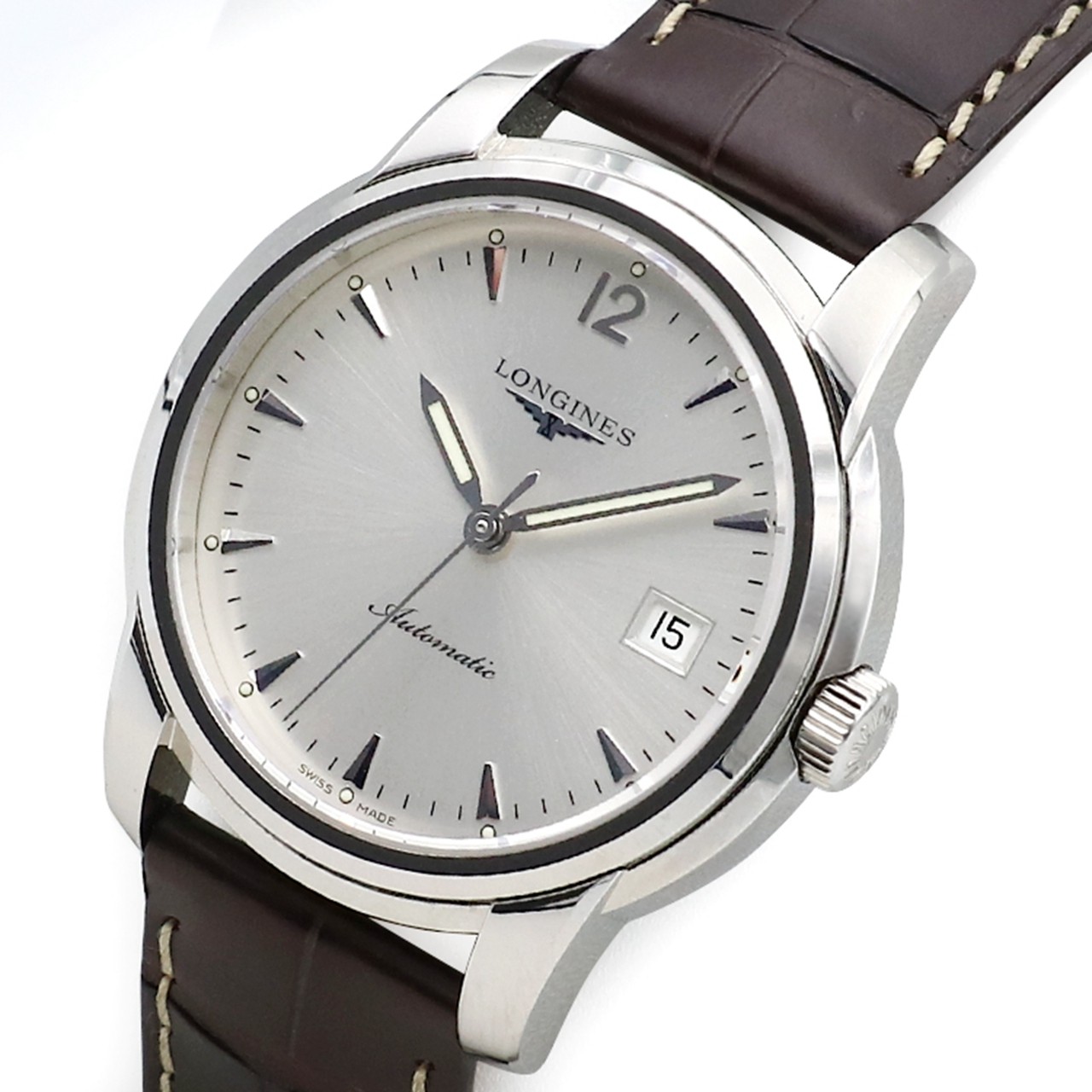 [9.9新]编号1 浪琴索伊米亚系列精钢自动机械男表d90