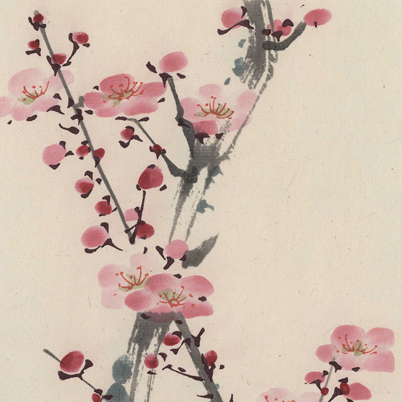 荣宝斋早期木版水印 董寿平《梅花》