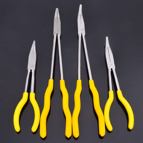 博世技术hold工具 加长尖嘴钳弯嘴钳尖咀钳 弯头尖嘴钳 尖头钳子_3折