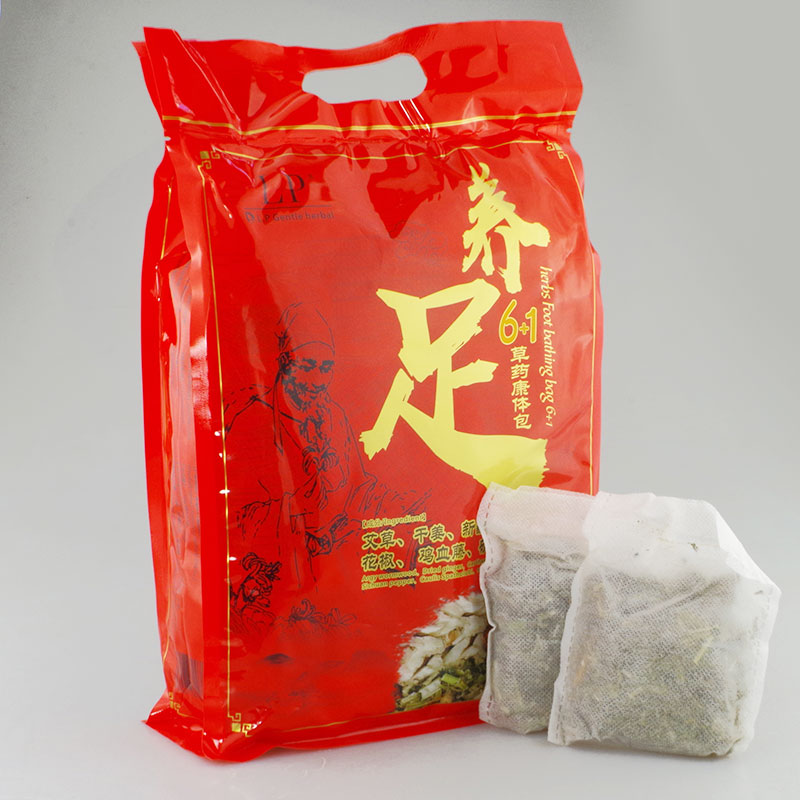 LP艾奥比足部理疗养足草药康体包30包泡脚足浴包艾草红花姜