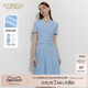 【醋酸】Scofield女装V领设计感通勤优雅连衣裙2024夏季新品