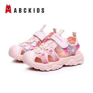 abckids童鞋2023夏季新款女童户外轻便包头凉鞋沙滩鞋P321208422