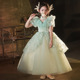 儿童晚礼服生日花仙子影楼拍照小女孩钢琴主持森系模特走秀公主裙