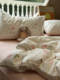 北欧浪漫粉色郁金香床上四件套全棉1.5m1.8米宿舍被套床单三件套
