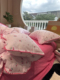 A类母婴玫粉色双层纱小樱桃少女四件套纯棉1.5m1.8被套床单三件套
