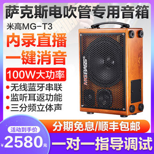 米高音箱MG-T3萨克斯电吹管二胡吉他伴奏专用户外内录监听音响