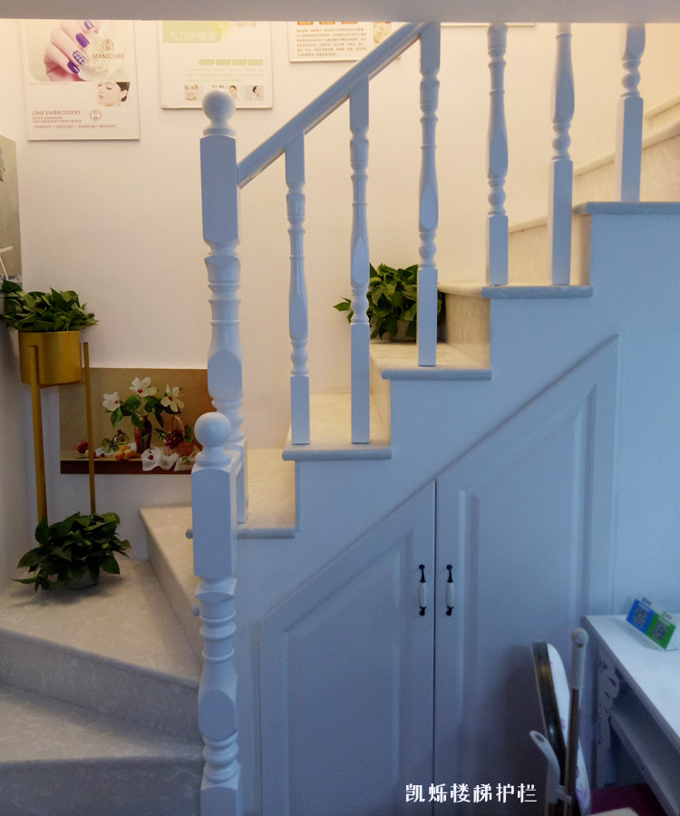 中式别墅实木楼梯护栏跃层楼梯窗台护栏搂梯扶手楼梯栏杆全屋定制