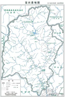 四川省地图雅安市地图宝兴县地图打印行政区域规划图定制地图壁纸图片