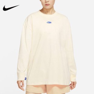 Nike耐克圆领卫衣女2022冬季新款跑步运动服休闲长袖套头衫FB1824