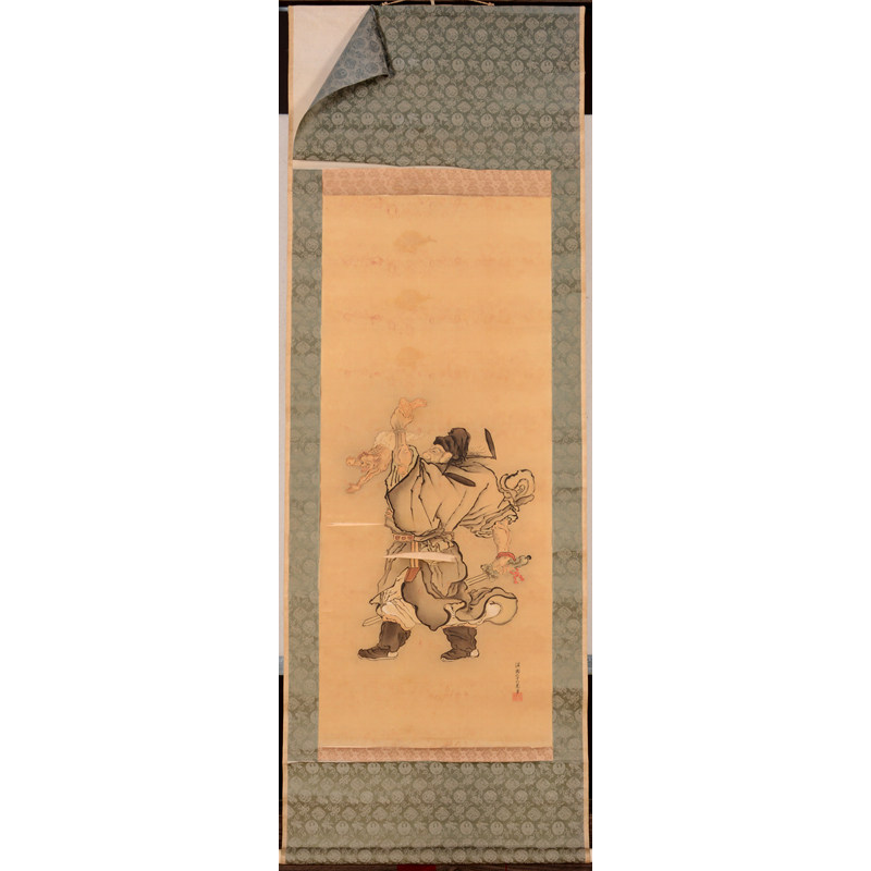 佚名 钟馗捉鬼(日本回流)