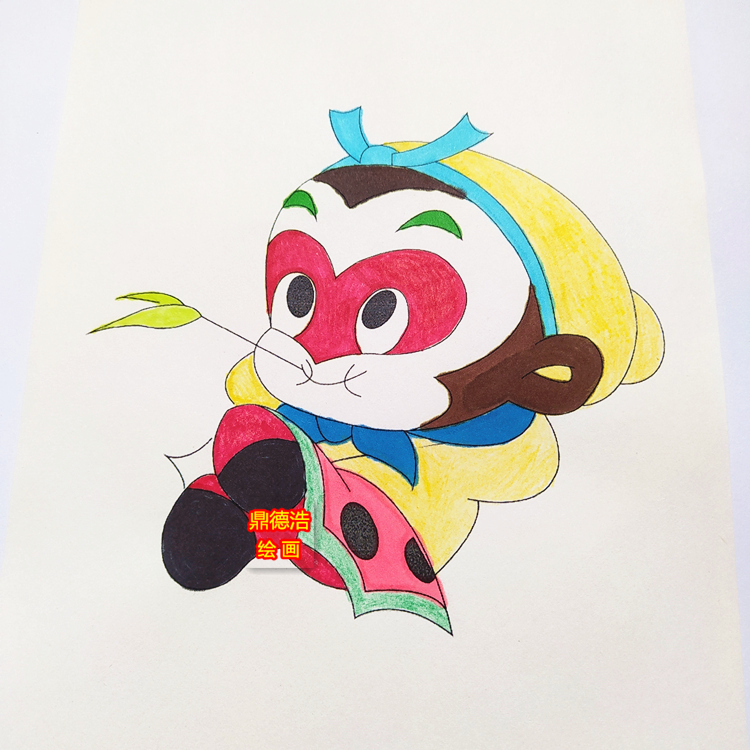 鼎德浩绘画馆的优惠券大全—儿童画画本西游记孙悟空猪八戒涂色本蒙纸