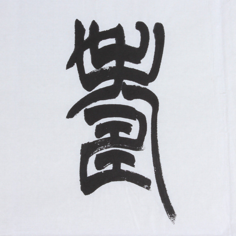 王凤岐《福寿康宁》水墨纸本篆书作品