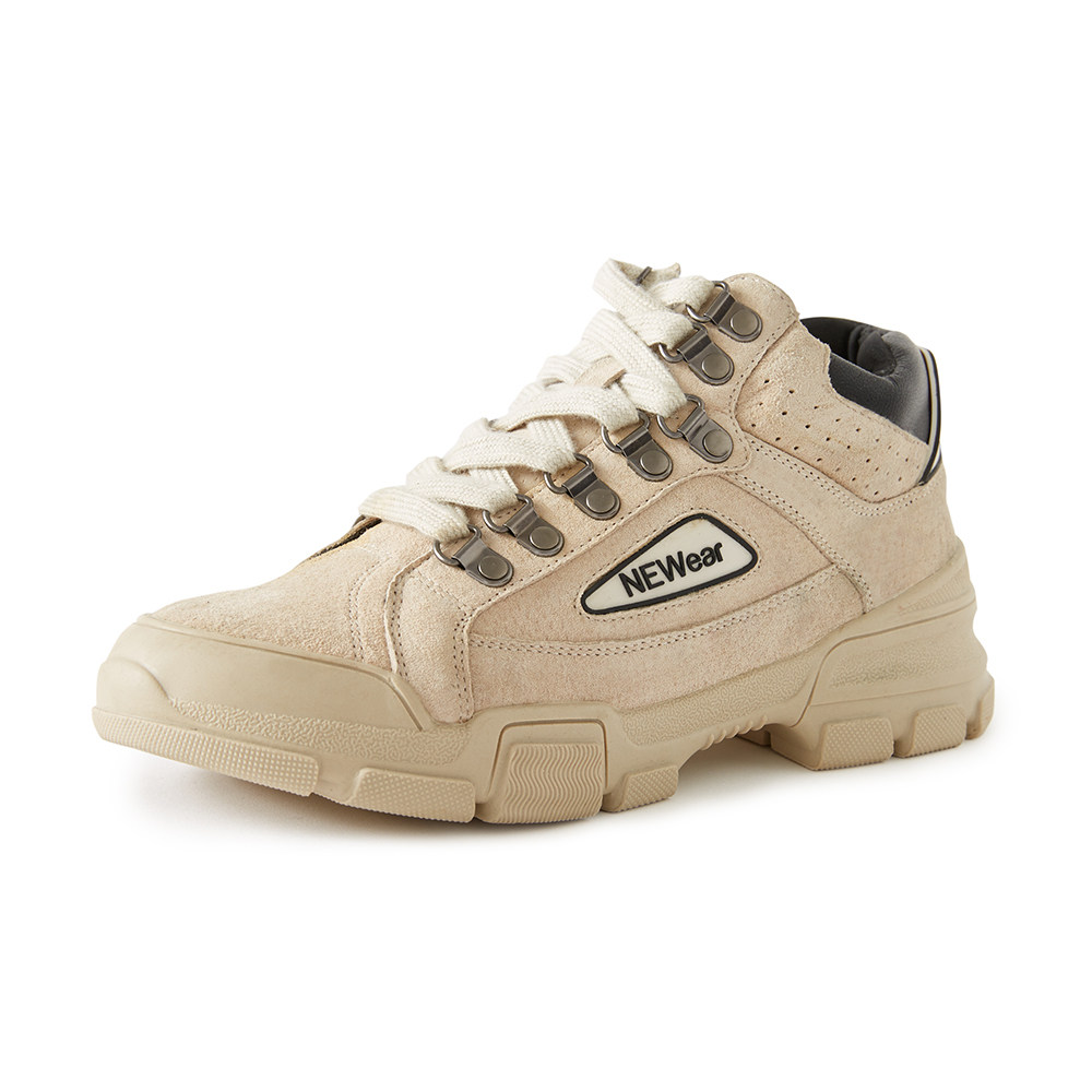 美特斯邦威中帮户外休闲鞋女2020新款冬季马丁靴增高复古潮流女鞋